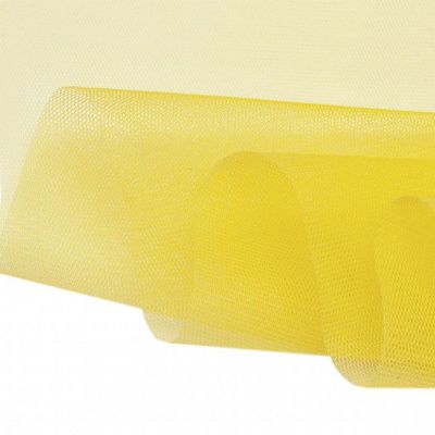 Фатин жесткий 16-68, 22 гр/м2, шир.180см, цвет жёлтый - купить в Туле. Цена 89.29 руб.