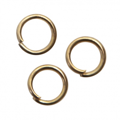 Кольцо  соединительное для бижутерии 5 мм, цв.-золото - купить в Туле. Цена: 0.44 руб.