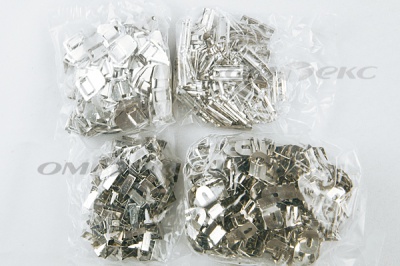 Крючки брючные 4 шипа "Стром" 144 шт. никель - купить в Туле. Цена: 383.97 руб.