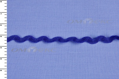 Тесьма плетеная "Вьюнчик"/синий - купить в Туле. Цена: 40.72 руб.