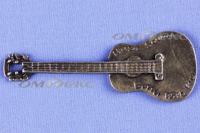 Декоративный элемент для творчества из металла "Гитара"  - купить в Туле. Цена: 19.99 руб.
