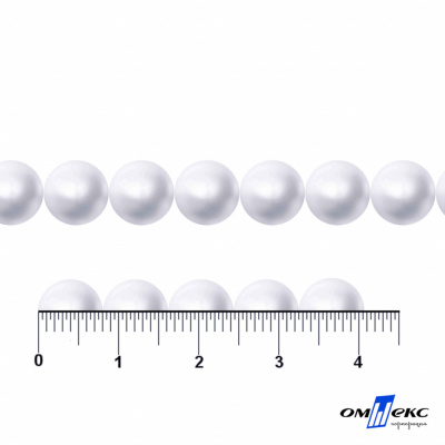 0404-5146А-Полубусины пластиковые круглые "ОмТекс", 8 мм, (уп.50гр=365+/-3шт), цв.064-белый - купить в Туле. Цена: 63.46 руб.