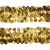 Тесьма с пайетками D16, шир. 30 мм/уп. 25+/-1 м, цвет золото - купить в Туле. Цена: 1 087.39 руб.