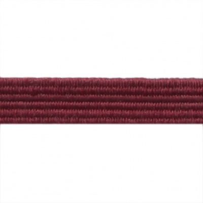 Резиновые нити с текстильным покрытием, шир. 6 мм ( упак.30 м/уп), цв.- 88-бордо - купить в Туле. Цена: 155.22 руб.