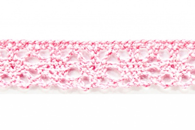 Тесьма кружевная 0621-1607, шир. 15 мм/уп. 20+/-1 м, цвет 096-розовый - купить в Туле. Цена: 302.42 руб.