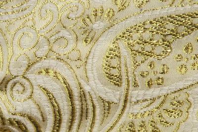 Ткань костюмная жаккард №5, 140 гр/м2, шир.150см, цвет золото - купить в Туле. Цена 383.29 руб.