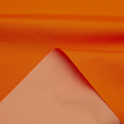 Поли понж (Дюспо) 17-1350, PU/WR, 65 гр/м2, шир.150см, цвет оранжевый - купить в Туле. Цена 82.93 руб.