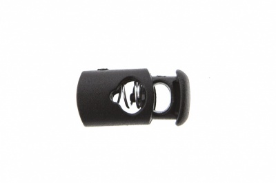 8021 Фиксатор пластиковый "Цилиндр", 20х10 мм, цвет чёрный - купить в Туле. Цена: 1.29 руб.