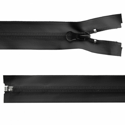 Молния водонепроницаемая PVC Т-7, 100 см, разъемная, цвет чёрный - купить в Туле. Цена: 61.89 руб.