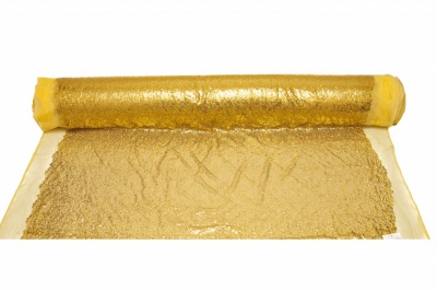Сетка с пайетками №6, 188 гр/м2, шир.130см, цвет золото - купить в Туле. Цена 371.02 руб.