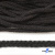 Шнур плетеный d-6 мм круглый, 70% хлопок 30% полиэстер, уп.90+/-1 м, цв.1078-черный - купить в Туле. Цена: 588 руб.