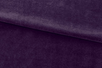 Бархат стрейч, 240 гр/м2, шир.160см, (2,4 м/кг), цвет 27/фиолет - купить в Туле. Цена 886.02 руб.