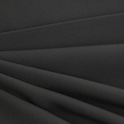 Костюмная ткань "Элис", 220 гр/м2, шир.150 см, цвет чёрный - купить в Туле. Цена 308 руб.
