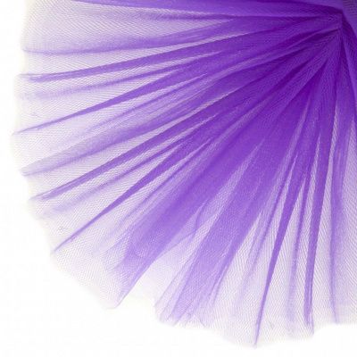 Фатин матовый 16-85, 12 гр/м2, шир.300см, цвет фиолетовый - купить в Туле. Цена 96.31 руб.