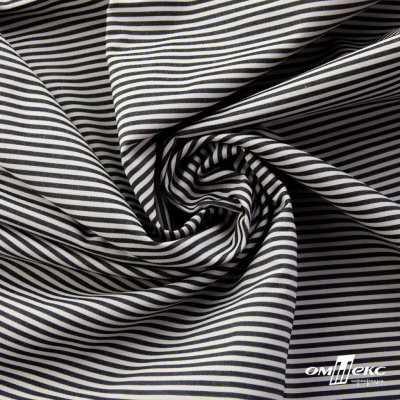 Ткань сорочечная Полоска Кенди, 115 г/м2, 58% пэ,42% хл, шир.150 см, цв.6-черный, (арт.110) - купить в Туле. Цена 306.69 руб.
