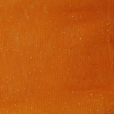 Сетка Глиттер, 24 г/м2, шир.145 см., оранжевый - купить в Туле. Цена 117.24 руб.
