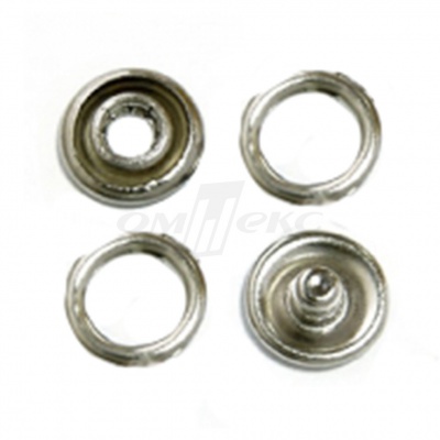 Кнопки рубашечные 10,5 мм никель New Star (кольцо) - купить в Туле. Цена: 5.80 руб.