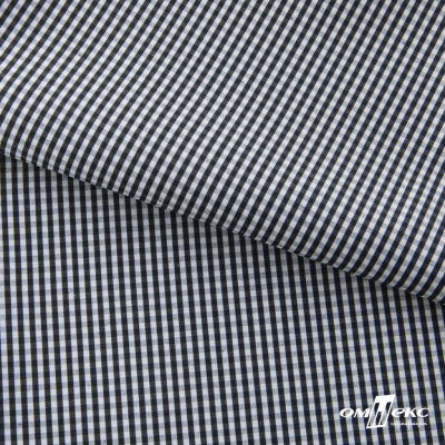 Ткань сорочечная Клетка Виши, 115 г/м2, 58% пэ,42% хл, шир.150 см, цв.6-черный, (арт.111) - купить в Туле. Цена 306.69 руб.