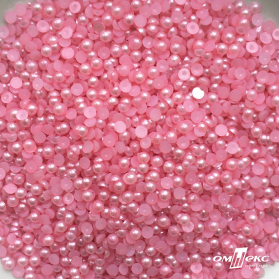 0404-5146G-Полубусины пластиковые круглые "ОмТекс", 4 мм, (уп.50гр=2500+/-10шт), цв.101-св.розовый - купить в Туле. Цена: 63.50 руб.