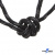 Шнурки #3-10, круглые с наполнителем 130 см, светоотражающие, цв.-чёрный - купить в Туле. Цена: 75.38 руб.