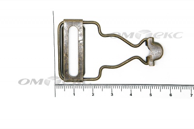 Застежки для комбинезонов металлическая 32 мм Никель (20ШТ)  - купить в Туле. Цена: 3.18 руб.