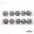 119-02 Кнопки пришивные декоративные металл 25 мм, цв.-никель - купить в Туле. Цена: 30.23 руб.