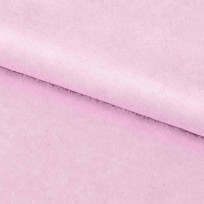 Велюр JS LIGHT 1, 220 гр/м2, шир.150 см, (3,3 м/кг), цвет бл.розовый - купить в Туле. Цена 1 055.34 руб.