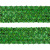 Тесьма с пайетками D4, шир. 35 мм/уп. 25+/-1 м, цвет зелёный - купить в Туле. Цена: 1 308.30 руб.