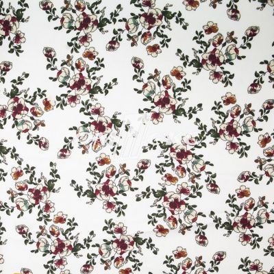 Плательная ткань "Фламенко" 23.1, 80 гр/м2, шир.150 см, принт растительный - купить в Туле. Цена 264.56 руб.
