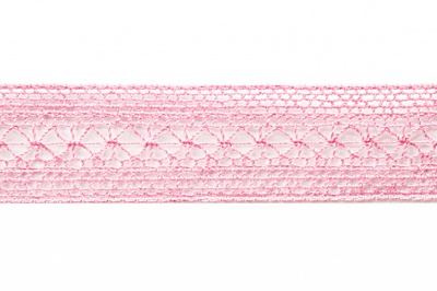 Тесьма кружевная 0621-1669, шир. 20 мм/уп. 20+/-1 м, цвет 096-розовый - купить в Туле. Цена: 673.91 руб.