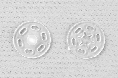 Кнопки пришивные пластиковые 15 мм, блистер 24шт, цв.-прозрачные - купить в Туле. Цена: 68.79 руб.