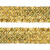 Тесьма с пайетками D16, шир. 35 мм/уп. 25+/-1 м, цвет золото - купить в Туле. Цена: 1 281.60 руб.