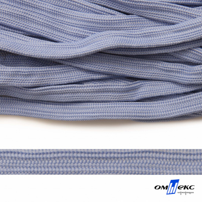 Шнур плетеный (плоский) d-12 мм, (уп.90+/-1м), 100% полиэстер, цв.259 - голубой - купить в Туле. Цена: 8.62 руб.