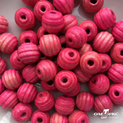 0309-Бусины деревянные "ОмТекс", 16 мм, упак.50+/-3шт, цв.023-розовый - купить в Туле. Цена: 62.22 руб.