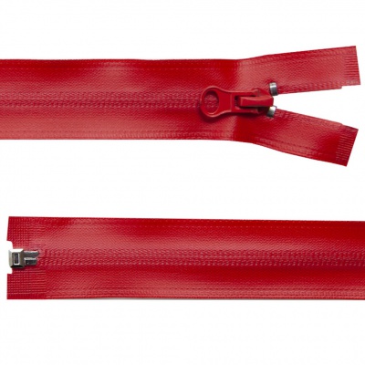 Молния водонепроницаемая PVC Т-7, 90 см, разъемная, цвет (820) красный - купить в Туле. Цена: 61.18 руб.