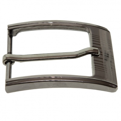 Пряжка металлическая для мужского ремня SC035#7 (шир.ремня 40 мм), цв.-тем.никель - купить в Туле. Цена: 43.93 руб.