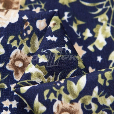 Плательная ткань "Фламенко" 1.1, 80 гр/м2, шир.150 см, принт растительный - купить в Туле. Цена 241.49 руб.