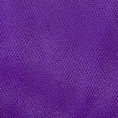 Фатин матовый 16-85, 12 гр/м2, шир.300см, цвет фиолетовый - купить в Туле. Цена 96.31 руб.