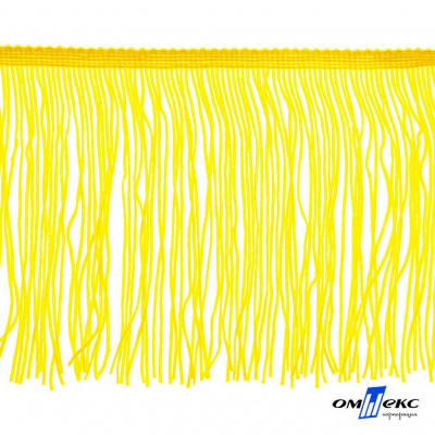 Бахрома для одежды (вискоза), шир.15 см, (упак.10 ярд), цв. 34 - жёлтый - купить в Туле. Цена: 617.40 руб.
