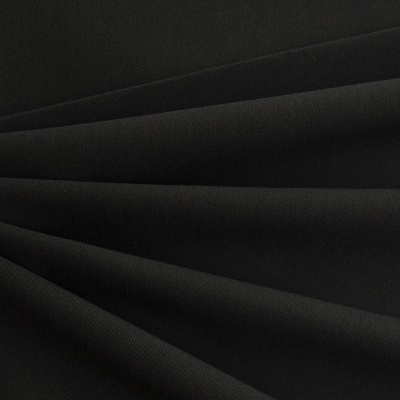 Костюмная ткань с вискозой "Меган", 210 гр/м2, шир.150см, цвет чёрный - купить в Туле. Цена 378.55 руб.