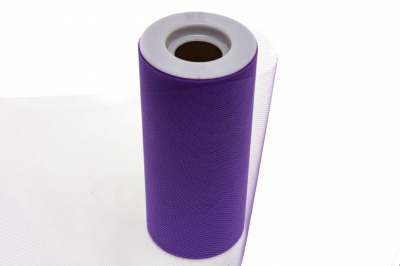 Фатин в шпульках 16-85, 10 гр/м2, шир. 15 см (в нам. 25+/-1 м), цвет фиолетовый - купить в Туле. Цена: 100.69 руб.