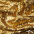 Трикотажное полотно, Сетка с пайетками,188 гр/м2, шир.140 см, цв.-тем.золото (#51) - купить в Туле. Цена 505.15 руб.