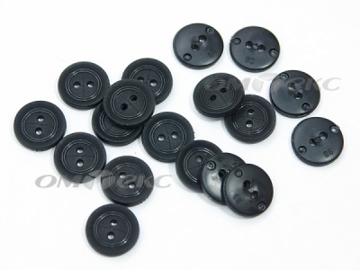 51820/18 мм (2 пр) черные пуговицы - купить в Туле. Цена: 0.82 руб.