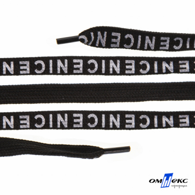 Шнурки #107-06, плоские 130 см, "СENICE" , цв.чёрный - купить в Туле. Цена: 23.03 руб.