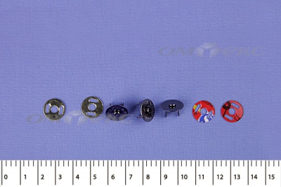 Кнопки магнитные МКМ-02, диам. 18 мм, чёрный никель - купить в Туле. Цена: 14.49 руб.