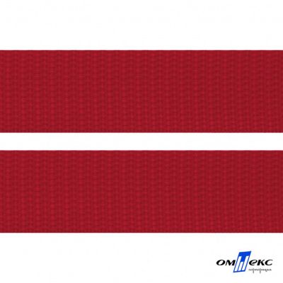 Красный - цв.171- Текстильная лента-стропа 550 гр/м2 ,100% пэ шир.50 мм (боб.50+/-1 м) - купить в Туле. Цена: 797.67 руб.