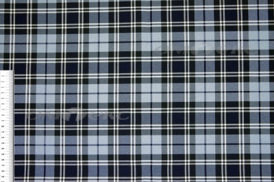 Ткань костюмная клетка Т7274 2004, 220 гр/м2, шир.150см, цвет т.синий/гол/бел - купить в Туле. Цена 