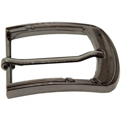 Пряжка металлическая для мужского ремня SC035#3 (шир.ремня 40 мм), цв.-тем.никель - купить в Туле. Цена: 43.93 руб.