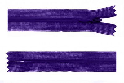 Молния потайная Т3 866, 50 см, капрон, цвет фиолетовый - купить в Туле. Цена: 8.62 руб.