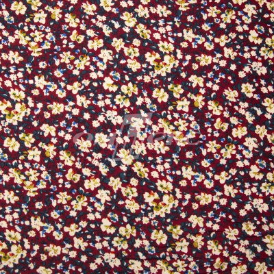 Плательная ткань "Софи" 5.1, 75 гр/м2, шир.150 см, принт растительный - купить в Туле. Цена 243.96 руб.